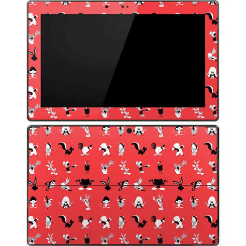 Looney Tunes Identity Red Pattern Surface Pro Tablet Skin
